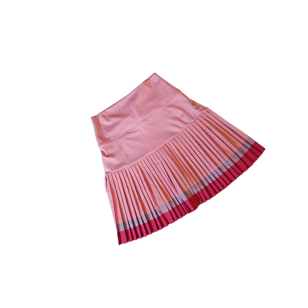 Beach Riot Gloria Skirt Pink Colorblock Pleated Tennis Skort Size S Sport